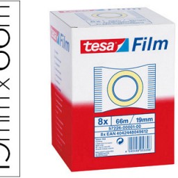 Cinta adhesiva tesa standard 66m.x19mm.