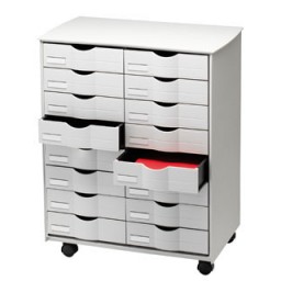 Mueble auxiliar Fast-paperflow 16 cajones gris