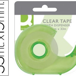 KF27009 Miniportarrollo Q-Connect con cinta de 33m.x19mm.