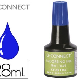 KF25103 Frasco tinta tampón Q-Connect azul 28 ml.