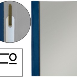 Carpeta dossier fastener Esselte Folio PVC azul marino