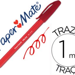 Bolígrafo Paper Mate Inkjoy 100 tinta roja