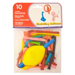10 globos para modelar + inflador