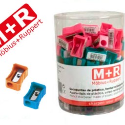 3040090 Sacapuntas M+R plástico rectangular 1 orificio