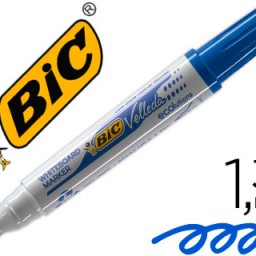 Rotulador pizarra blanca Bic Velleda punta redonda tinta negra