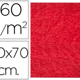 FE01 Fieltro Liderpapel 50x70cm. 160g/m² rojo