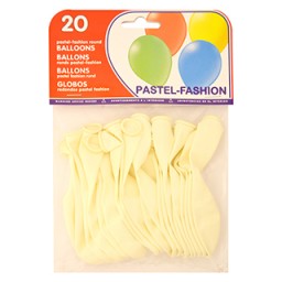 20 globos blancos