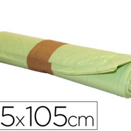 Rollo 10 bolsas basura amarillas 110µ 80x105cm. 100l.