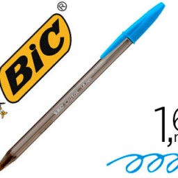 Bolígrafo Bic Cristal Fun tinta turquesa