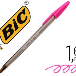 Bolígrafo Bic Cristal Fun tinta rosa