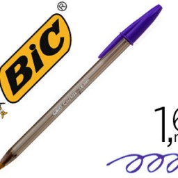Bolígrafo Bic Cristal Fun tinta morada