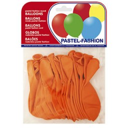 20 globos pastel naranja