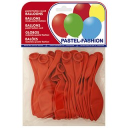 20 globos pastel rojo