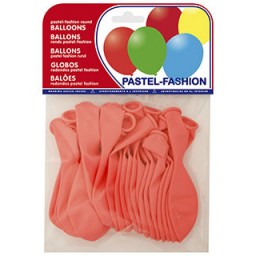 20 globos pastel rosa