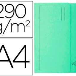 Subcarpeta cartulina Exacompta A4 verde 290 g/m² con bolsa y solapa