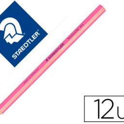 12 lápices de color Staedtler Textsurfer Dry triangular rosa fluorescente