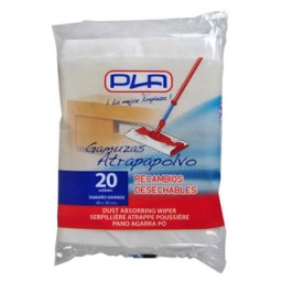 20 recambios mopa desechable 40x30cm.