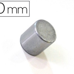 2 imanes extrafuertes Bi-Office ø10mm. plateados