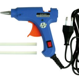 PS01 Pistola termofusible Liderpapel mini 25W con 2 barras de silicona