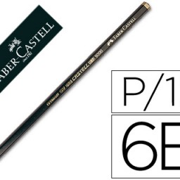 Lápiz de grafito Faber 9000 hexagonal 6B
