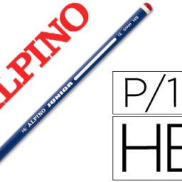 Lápiz de grafito Alpino Junior hexagonal HB
