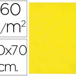 FE11 Fieltro Liderpapel 50x70cm. 160 g/m² amarillo