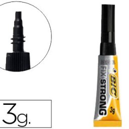 Pegamento adhesivo instantáneo Bic Fix Strong 3g.