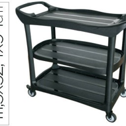 KF16750 Carro de servicio Q-Connect 3 estantes