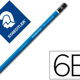 Lápiz de grafito Staedtler Mars Lumograph 100 hexagonal 6B