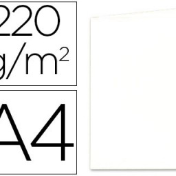 Subcarpeta cartulina reciclada Exacompta A4 blanca 220 g/m²