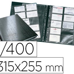 Tarjetero Durable Visifix A4 400 tarjetas con indice alfabetico