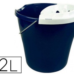 Cubo de fregona con escurridor 12l. azul