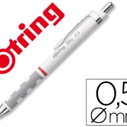 Portaminas rotring Tikky 0,5mm. blanco