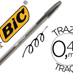 Bolígrafo Bic Cristal negro