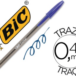 Bolígrafo Bic Cristal azul