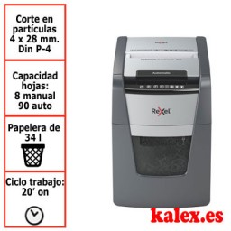 Destructora automática Rexel Optimum AutoFeed 90X