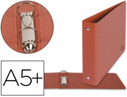 CA07 Carpeta de 2 anillas 25 mm. Liderpapel 4º apaisado cartón cuero