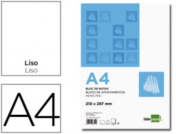 BN02 Bloc notas Liderpapel A4 80h 60g/m² lisas
