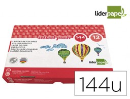 LC11 144 lápices de colores Liderpapel School Pack