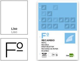RF10 Recambio Liderpapel Din A-4 100h 60g/m² liso 4 taladros