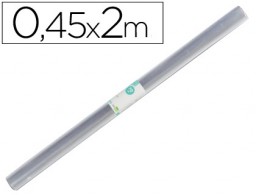 RL03 Rollo plástico forralibros Liderpapel 0,45x2m.