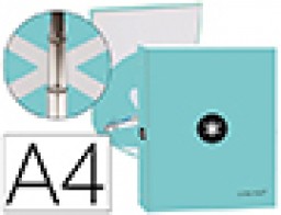 KA51 Carpeta Liderpapel Antartik A-4 4 anillas 25 mm. menta