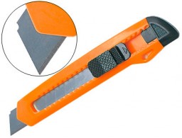 KF10937 Cúter Q-Connect cuchilla ancha naranja