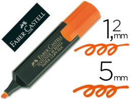 Marcador fluorescente Faber 48 tinta naranja