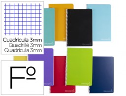 BF31 Cuaderno espiral Liderpapel Witty Folio tapa dura 80h 75g c/3mm. colores surtidos