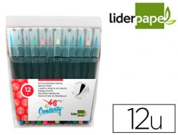 RT16 12 rotuladores Liderpapel punta pincel