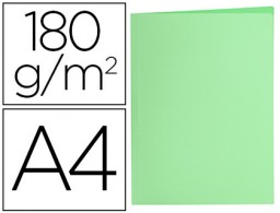 SC33 Subcarpeta cartulina Liderpapel A4 verde pastel 180 g/m²