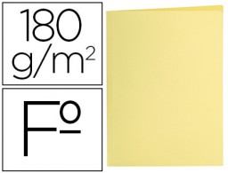 SC34 Subcarpeta cartulina Liderpapel Folio amarillo pastel 180 g/m²