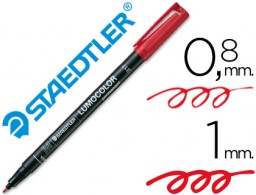 Rotulador retroproyección Staedtler Lumocolor 317 punta fina tinta roja