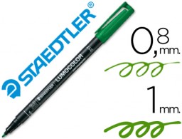 Rotulador retroproyección Staedtler Lumocolor 317 punta fina tinta verde
